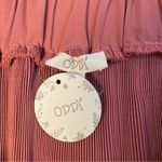 Oddi Pleated Solid Woven Pull On Mini Skirt Women's Plus Size Ash Rose 1X New Photo 8