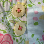 Lilly Pulitzer Vintage Green Floral Cat Print The Good Life Cotton Skirt Size 10 Photo 7