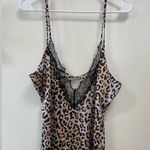 CBR Leopard Print Lace Trim Slip size xl fits like a medium Brown Photo 0