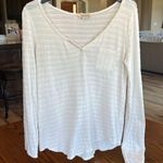 Lucky Brand  Loose Fit Blouse Oversized Cream Photo 9