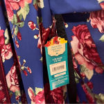 Pioneer Woman Blue Floral Shark Bite Kimono‎ Size L/XL Size L Photo 4