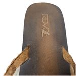 RDVOL Braided Brown Sandal Casual PU Beach Flip Flops Size 9 Womens Photo 1