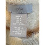 H&M  Cream Sparkle Knit Sweater Long Sleeve Crew Neck Shimmer Women Size Medium Photo 8