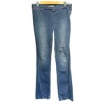 Free People Low Rise Split Hem Y2K Boho Coastal Cowgirl Pull On Flared Jeans 28 Photo 3