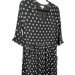 Garnet Hill Bohemian Pocket Dress Black Size 10 Photo 2
