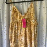 Candie's NWT Juniors Ditsy Floral Mini Ruffle Trim Self Tie Straps Cami Top L Photo 2