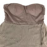 Doe & Rae Strapless Ruffle Dress, Taupe, Medium Photo 2