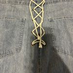 Jeantonic vintage light wash and material maxi denim skirt size 9/10 Photo 5