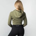 Alphalete Tactical Army Cropped Hoodie Size Medium Photo 2