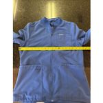 Jaanuu  Scrub Jacket Sz XS Blue Full Zip Front Pockets Lined Long Sleeve Hospital Photo 7