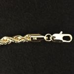 Gold Chain Rope Chain 24in 6mm And Icy Hamsa Pendant Set Photo 6