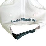 Miesfeld’s Meat Market Navy Blue and White Flat Brim Trucker Hat Adjustable Back Photo 13