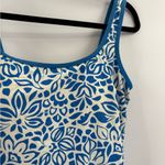 Relativity  Women’s Swim Summer Tankani Blue Pattern Bathing Suit Top Size 16 Photo 6