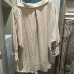 Dokotoo Tan button up blouse from a boutique Photo 3