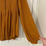 Free People  Devin Henley Thermal Long Sleeve Top Autumn Pearl Size Small Yellow Photo 4