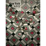 New York Laundry NEW  Blouse Large Geometric Multicolor Cap Short Sleeves Keyhole Photo 2