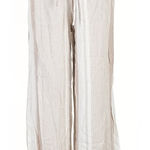 Westport Women's 2X Striped Linen Blend Drawstring Waist Lounge Pants Photo 0