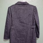 Vintage Union Made Herringbone Wool Blend Trench Coat unisex long coat Gray Size XL Photo 7