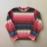 AQUA  Multicolor Striped Long Sleeve Knit Top Photo 2