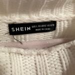 SheIn Large Chunky Knit Bishop Sleeve Solid Sweater Photo 1