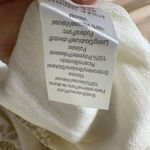 Hale Bob  Blouse Top Embroidered Peasant Floral Metallic size L Boho Gauze Photo 5