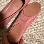 Tory Burch Minnie Travel Ballet with Leather Logo in Rosa- Size 9.5 Photo 8
