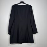 Abercrombie & Fitch Abercrombie Square Neck Blazer Dress Black Tailored Mini Long Sleeve L Petite Photo 2