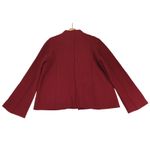 Ashley B Bernardo Women's Red Wool Blend Bell Sleeve Button Front Jacket L Size L Photo 1