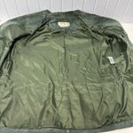 Margaret Godfrey Bloomingdale's Elegant Vintage Green Leather Suede Blazer 4 Photo 4