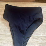 Lululemon - Classic Black High Waisted & Ribbed Bikini Bottom Photo 0