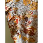 Rachel Zoe Floral Smocked Waist Blouse Womens Medium Tie Neck Boho Top Photo 8