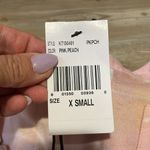 Kut From The Kloth Button up shirt Light Pink/Peach plaid Womens XS Boxy fit NWT Photo 5