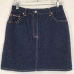 New York & Company NY Jeans Denim Skirt Dark Wash Size 8 NWT Vintage Blue Photo 7
