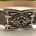 Basler Vero Pitone genuine snakeskin belt. Size 36 Photo 2