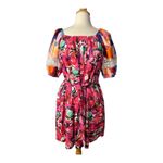 French Connection  Isadora Patch Poplin Dress Mini Puff‎ Sleeve Size Medium NWT Photo 4