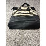 American Eagle Women's Black & White Striped Tote Bag with Zipper​ Photo 3