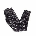 Head Pattern Leggings Size Small Black White Photo 5