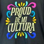 Target Women’s Latino Heritage Month Proud De Mi Cultura Graphic Tee Black NWT Photo 1