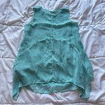 Fever Womens Size Small Tank Top Green Layered Blouse Sleeveless Button Photo 6