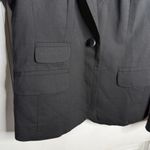 Tory Burch Wool-Blend Black Blazer Button- Front Jacket W1923 Sz 6 Photo 2