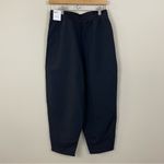 Nike NWT Black Faux Fur High Rise Loose Fit Pants Size Medium Photo 6