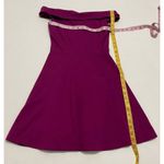 Lulus Season of Fun Off The Shoulder Mini Skater Magenta Pink Purple Dress XS Photo 7