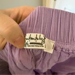 Free People  Purple Heating Up Woven Boxer Shorts Size Medium Photo 6