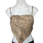Princess Polly Luka Tan Animal Print Sleeveless Cami Camisole Crop Tank Top 4 Photo 0