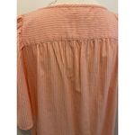 Terra & Sky Pink And White Top Size 0x (14w) NWT Belle Sleeve Tunic Blouse Photo 4