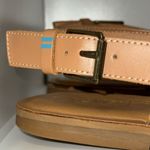 Toms Bree Leather Slingback Ring Toe Sandals w Woven Upper Women’s 9.5 Photo 2