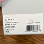 Sole Society  Leather Mandi Ruffle Slide Sandals Blush Pink size 7M NWT‎ Photo 5