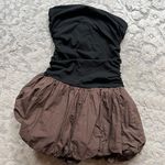 Black And Brown Bubble Dress Size M Photo 0