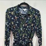 J.Jill  navy blue floral dress  Size SP Photo 3