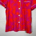 Trina Turk Bedhead PJs x Women M Red Purple Giraffe Print Short Sleeve Top Photo 1